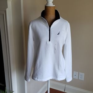 NWT Nautica Collared Zip Up Pullover, size S